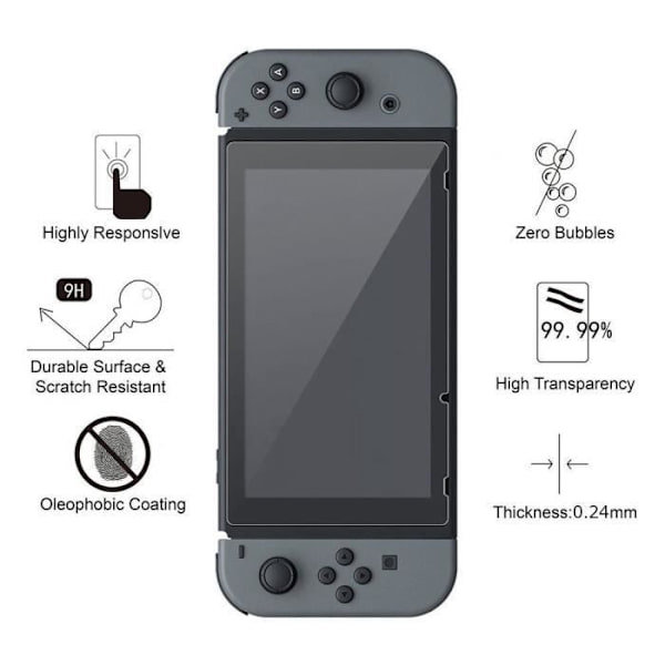 1 PC Skärmskydd i härdat glas för Nintendo Switch Film Sheet Accessories NS