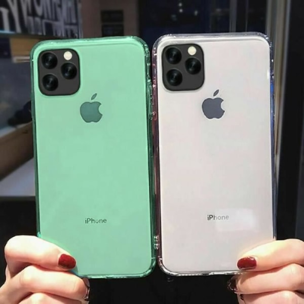 Silikone cover til iPhone 13 mini Grøn og 2 hærdet glas skærmbeskyttelse E.F. Connection