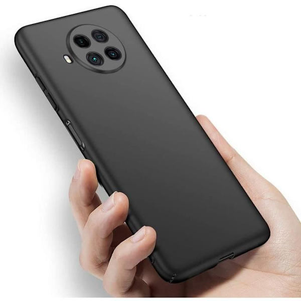 Skyddsfodral för Xiaomi Mi 10T Lite - E.F.CONNECTION - Mjuk - Svart - Med 2 härdade glasögon Svart