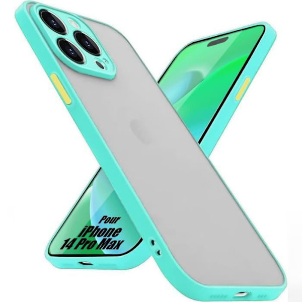 Beskyttelsescover til iPhone 14 Pro Max - E.F.CONNECTION - Turkis - Ultratynd og stødsikker Turkos