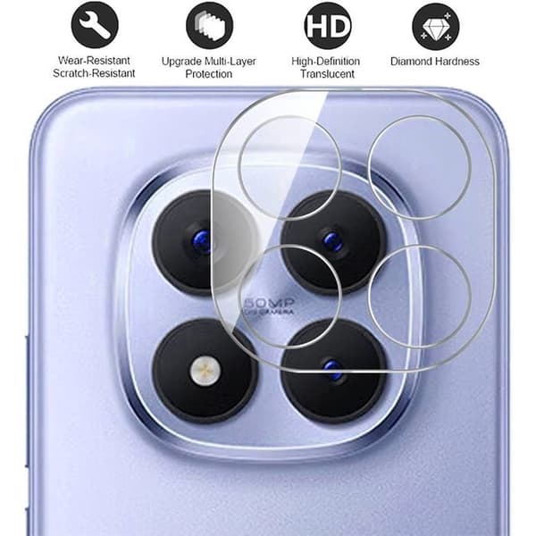 2 Stuk Krosskydd för Xiaomi Redmi Note 15 Pro Plus 5G - 9H Repellerande Skydd Transparent