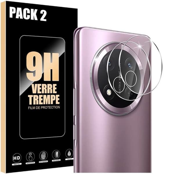 2 Stötsäkra Kameraglas för Honor Magic 7 Lite, 9H Repbeständig Skydd Transparent
