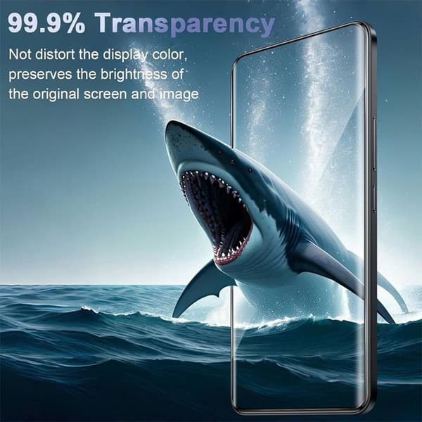 2 St 3D Härdat Glas för Honor Magic 7 Pro, Stötsäker Repfria med Svart Kant Transparent
