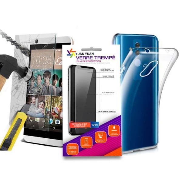 Blødt beskyttelsescover + hærdet glas til Xiaomi Redmi 8 6.22" - Yuan Yuan mærke