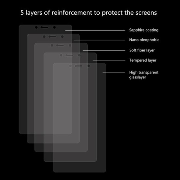 Skärmskydd - Xiaomi - Mi 8 SE - Härdat glas 0,26 mm - Repfria - Hög transparens Krom