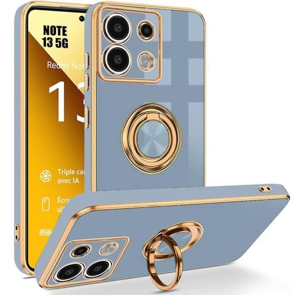 Skyddshölje för Xiaomi Redmi Note 13 5G - Stötsäker - Hybrid Silikon - Blå Blå