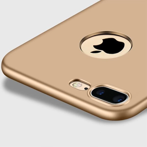 Skræm og Stærkt Glas - Apple - iPhone 8 Plus - Silikone TPU - Stødabsorberende - Ultra Thin gyllene