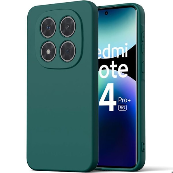 Coque til Xiaomi Redmi Note 14 Pro Plus 5G/Note 14 Pro+ 5G - Silikone Grøn Nat - E.F.Connection® Nattgrönt