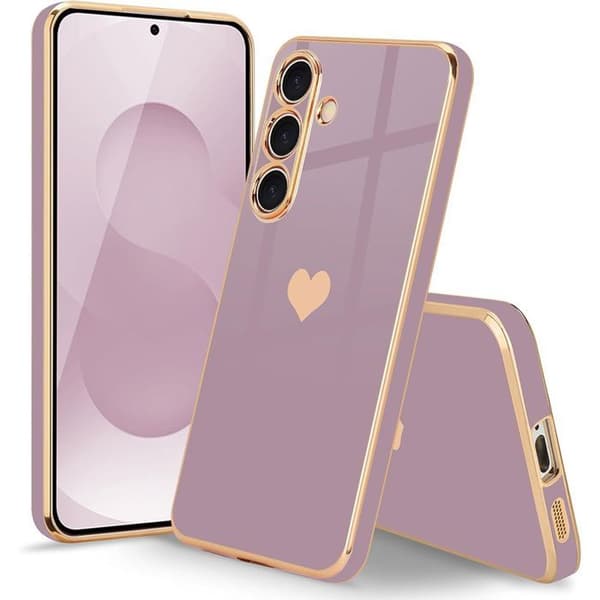 Skyddsskal - E.F.CONNECTION - För Xiaomi Redmi Note 14 4G - Stöttålig silikon - Lila - 2 Härdade glas Lila