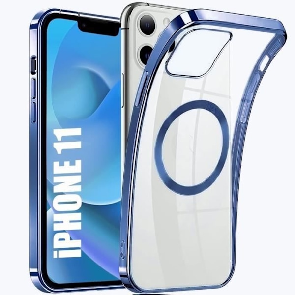 Skyddsfodral för iPhone 11 - E.F.CONNECTION - Ultra Slim - Stötsäker - Blå Blå