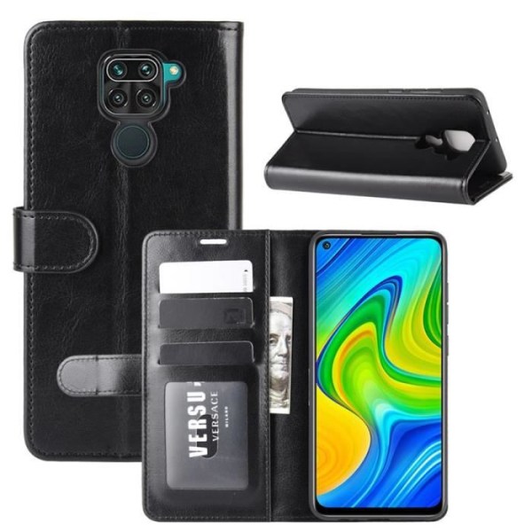 Fodral - Xiaomi - Redmi Note 9 - Biffläder - Mjuk silikon - Stötsäker Svart