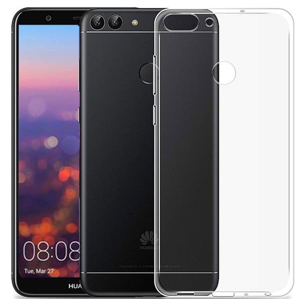 Skyddsskal - Huawei - P Smart Plus 2019 - Silikon TPU - Stötsäker - Transparent Transparent