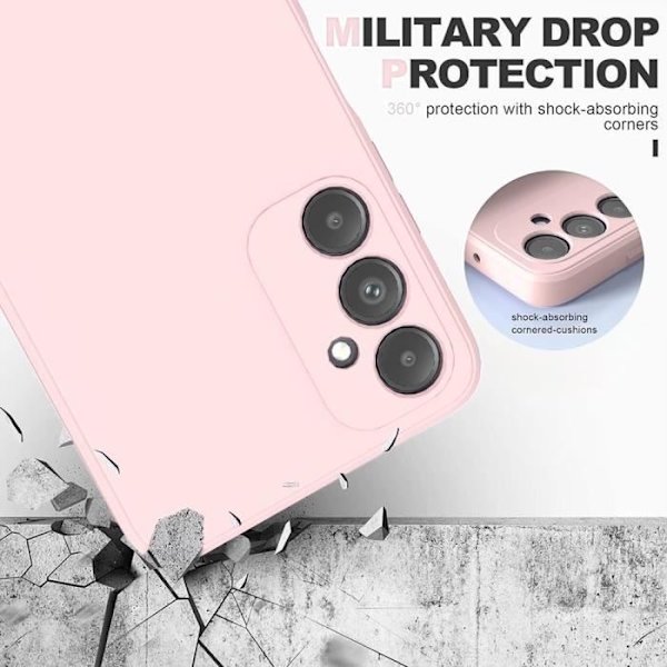 Coque silicone - Xiaomi - Redmi A1-A2 - Blød - Mat - Lyserød - Anti-slip Ljusrosa