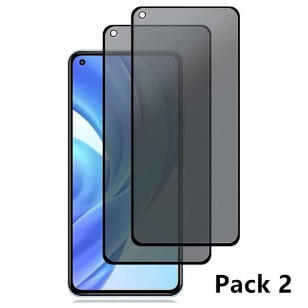 Lot-2 Anti-Spy Tempered Glass för OPPO Reno 6 5G Glas Protection