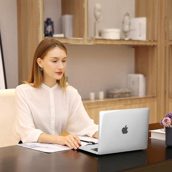 Hårdt etui - MacBook Air - 15 tommer - Touch ID - Retina-skærm - Modeller A3241 A3114 A2941 Färg: Klar Kristall