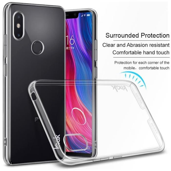 Coque - Crystal Pro - Xiaomi 8 SE - Slidstærk - Skærmbeskyttelse - Transparent Transparent