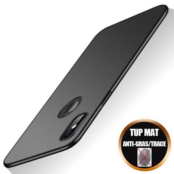 Coque - MÆRKE - iPhone X - Ultra Tynd - Anti-ridser - Antiskrid Matte svart
