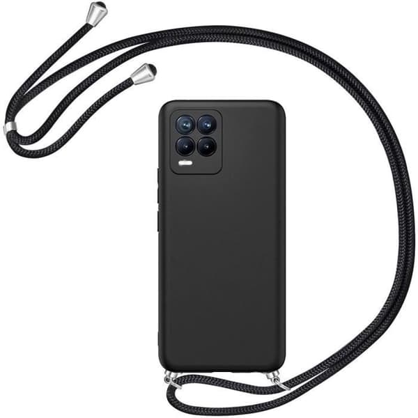 Skyddsskal - E.F.CONNECTION - Realme 8 Pro - Flexibelt - Svart - Repfri - Stötsäker Svart
