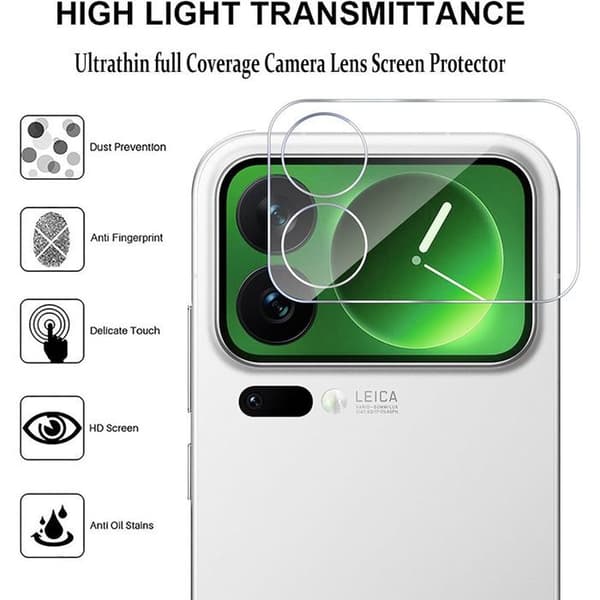 3x Härdat Glas Bakre för Xiaomi 17 Pro Max, Transparent Hård Skydd Transparent