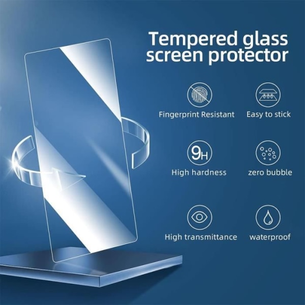Härdat glas för Xiaomi Redmi Note 13 Pro 4G-5G - Enkel installation Anti-Scratch Pack med 2
