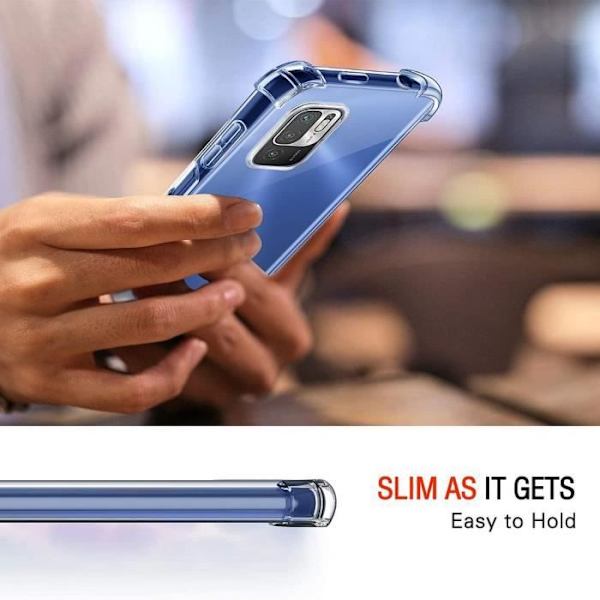Skyddsfodral för Redmi Note 10 5G - E.F.CONNECTION - Mjuk - Transparent - Silikon - Förstärkta hörn Transparent