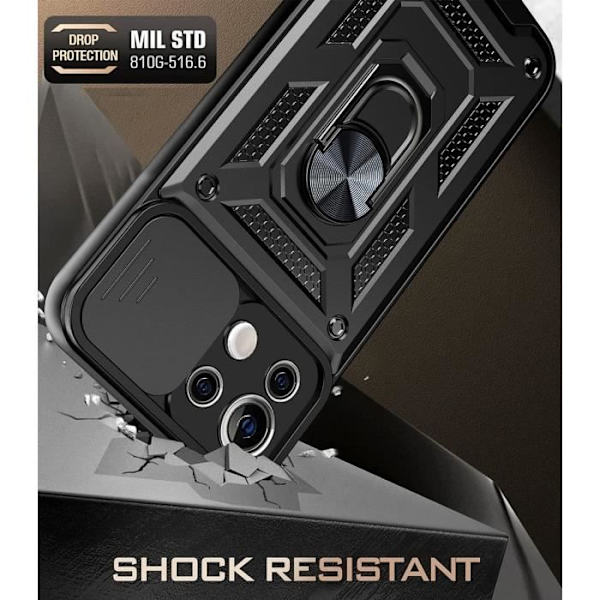 Skyddsfodral för Xiaomi 11 Lite 5G - E.F.CONNECTION - Svart - Army Style - Förstärkt kant Svart