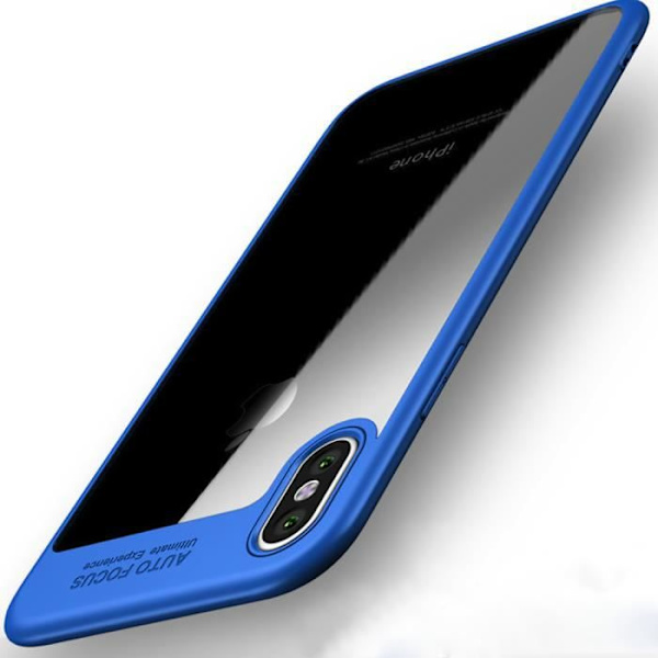 Coque - E.F.CONNECTION - iPhone X - Silikon - Högkvalitativ Stötsäker Skydd - Blå (Navy) Blå (marinblå)