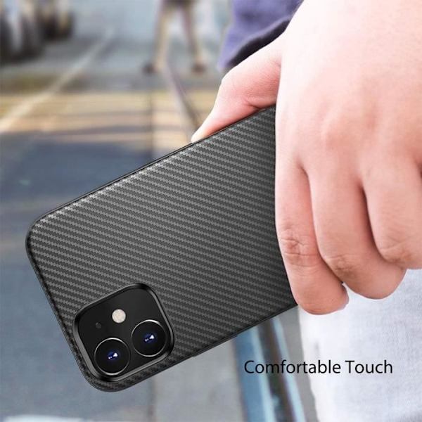 E.F.Connection Carbon Black TPU-fodral för iPhone 13 mini