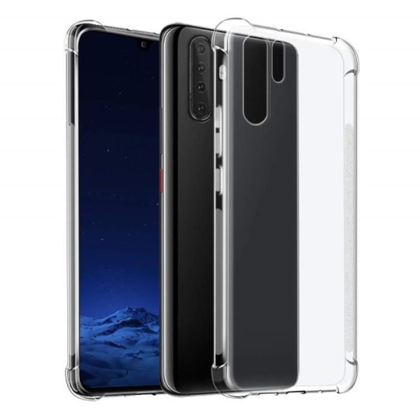 RKINC Kristallvinkelförstärkt mjuk TPU Bumper Cushion Clear Hybrid Case för Huawei P30 Pro Claire