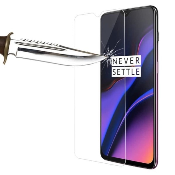 Skærmbeskytter - VCOMP - OnePlus 6T - Hærdet glas - Pakke med 2 - Ridsefast