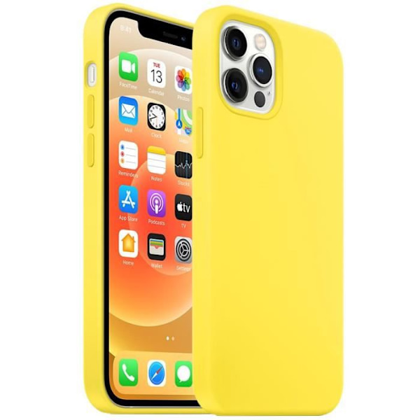 Skydd för iPhone 12 Pro - Premium - Stötabsorberande - Halkfri - Gul - Flexibel Gul