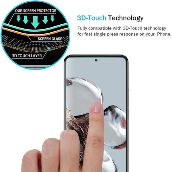 Härdat glas för Xiaomi 12T Pro - 3 delar - Transparent skyddsglas Transparent