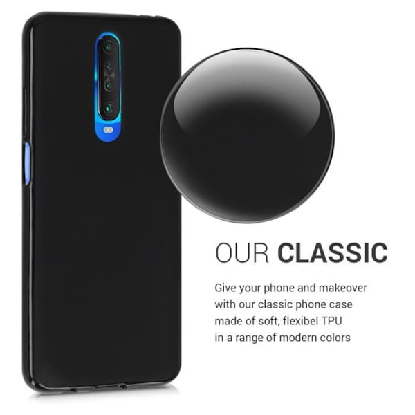 kwmobile Xiaomi Mi 10T Taske - Redmi K30 - Taske til Xiaomi Mi 10T - Redmi K30 - Matsort Silikone Telefon Taske 51280.47 Svart
