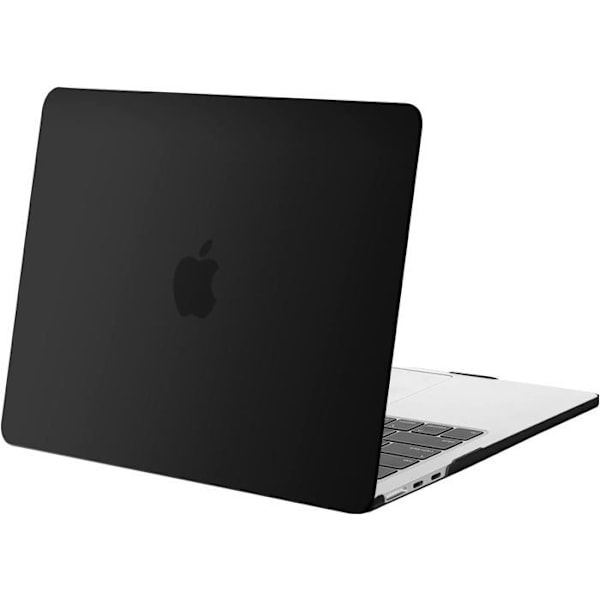 Cover kompatibel med MacBook Air 13,6 Tommer M4 A3240 M3 A3113 M2 A2681 2025-2022 Touch ID, Beskyttelsesetui i hård plast, Sort Svart färg