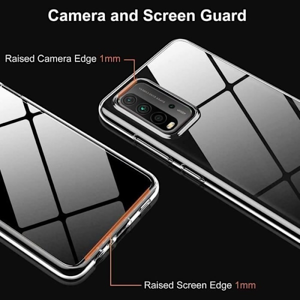 Coque - Xiaomi - Redmi 9T/9 Power - UltraSlim - Transparent - 2x Härdat Glas TRANSPARENT