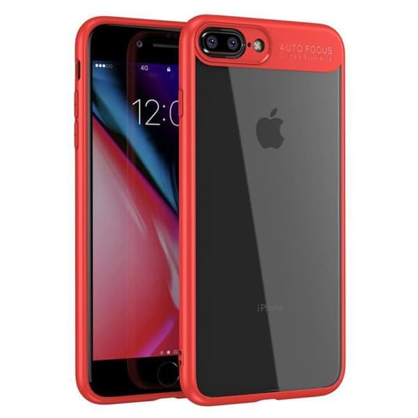 Coque iPhone 7 Plus - Lyx - Röd - Stöt skydd - Mjuk - Hög kvalitet Röd