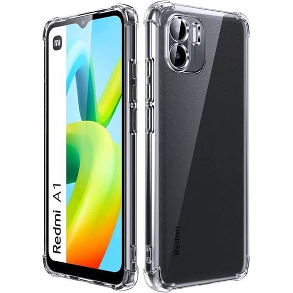 Skyddsskal - E.F.CONNECTION - Xiaomi Redmi A1/A2 - Mjuk - Transparent - Stötsäker Transparent