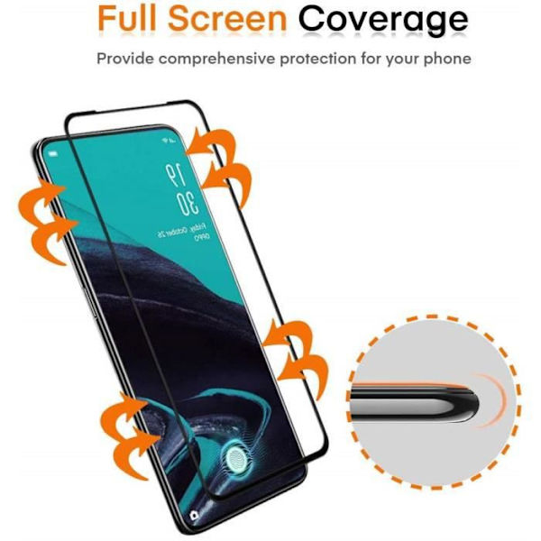 [3-pack] Härdat glas Oppo Find X3 Neo 6,55", skärmskydd av härdat glas [Ultraresistent 9H hårdhet] Hårdhet 9H Glas