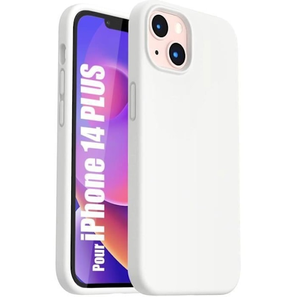 Skyddsfodral för iPhone 14 - E.F.CONNECTION - Matt vit Stötsäker Halkfri Vit