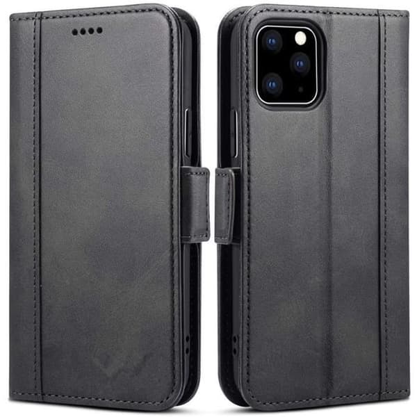 Coque Rabat - Premium - iPhone 11 Pro Max - Skydd 360° - Kortplats - Svart Svart