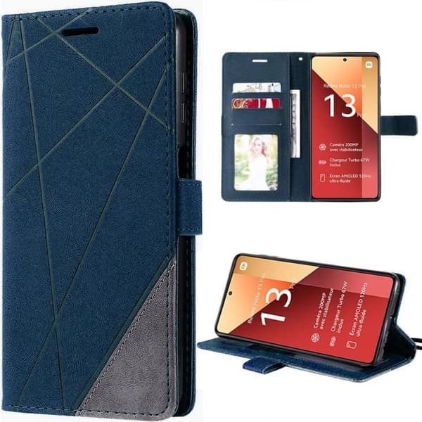 Skal - E.F.CONNECTION - För Xiaomi Redmi Note 13 Pro 4G - Mörkblå - 360 Graders Skydd - Rep-resistant marinblå