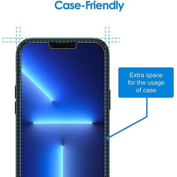 E.F.Connection - 3 st antispionhärdat glas för iPhone 13 Pro (6.1") Svart