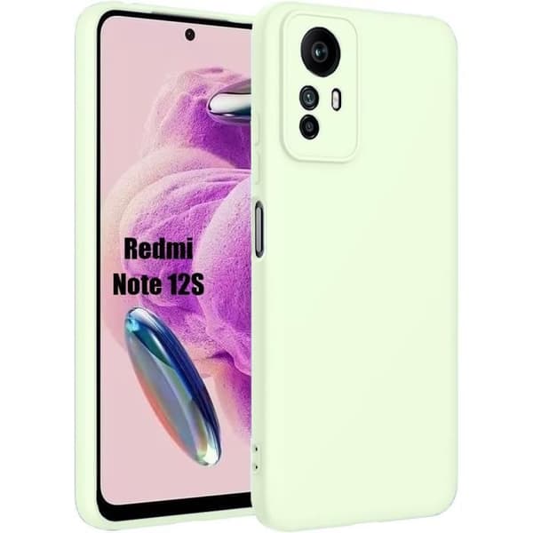 Silikonskal - Xiaomi - Redmi Note 12S - Mjuk Skydd - Repfria - Slim Grön