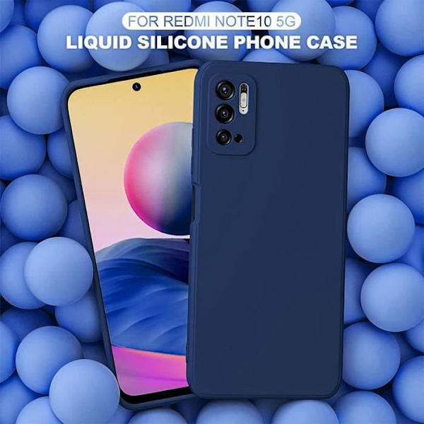 Coque - E.F.CONNECTION - Redmi Note 10 5G - Flexibel - Scratch-resistant - Marinblå marinblå