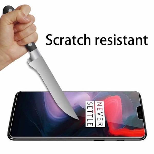 OnePlus 6 härdat glas, [3-pack] 9H härdat glas skärmskydd för OnePlus 6 (6.28)