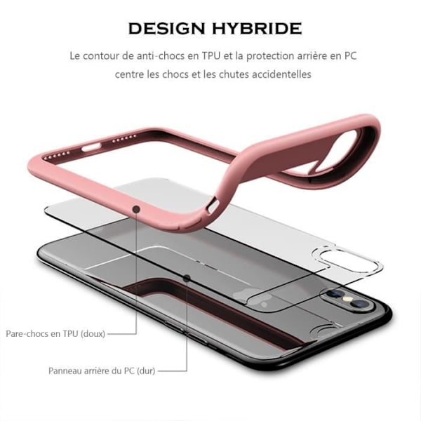 iPhone 8-fodral - Stötsäkert - TPU - Matt svart - Flexibelt - Hög kvalitet Svart