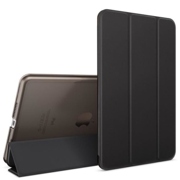 Beskyttelsesetui - NALIA - iPad Mini 4 - Ultratynd - Syntetisk læder - Sort Svart