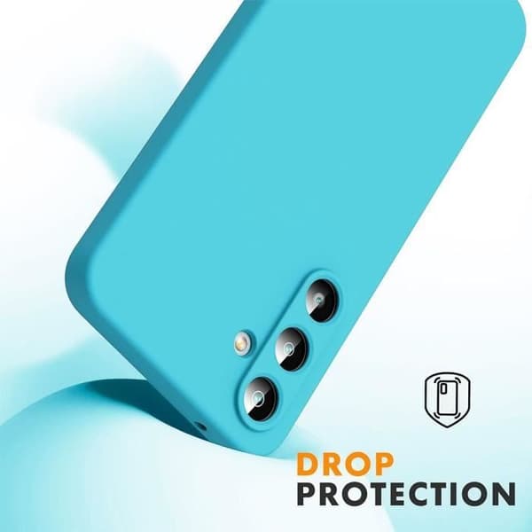 Silikonfodral - E.F.CONNECTION - För Xiaomi Redmi Note 13 Pro 5G - Slim Antichocksskydd - Rep-resistant - Blå Blå