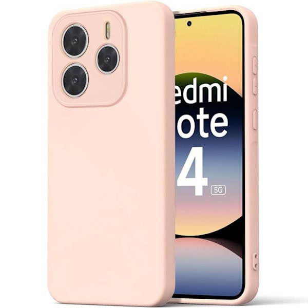 Coque för Xiaomi Redmi Note 14 5G (inte för 4G), Skrapskydd Rosa - E.F.Connection® Rosa