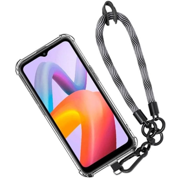 Coque - Xiaomi - Redmi A1 - A2 - Stødabsorberende - Ridsesikker - Grå Rem Grå